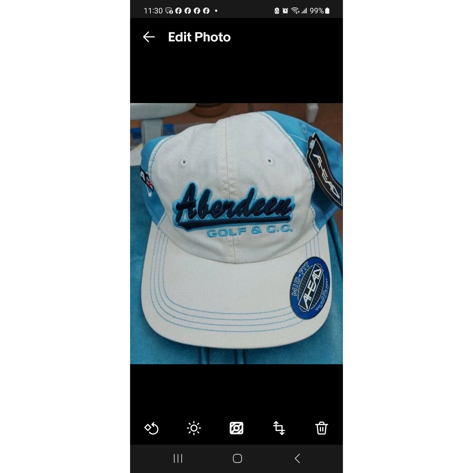 New Iconic Aberdeen Golf  Country Club Ahead Brand Hat